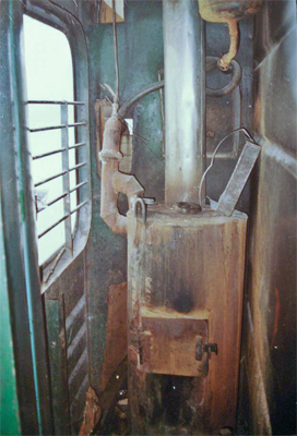 Печка в вагоне поезда.
            Фото: Александр Малянов